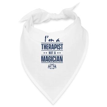 Team Praxis Therapeutin Therapeut Therapie - Bandana - Weiß - Vorne