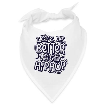 Hip Hop - Bandana - Weiß - Vorne