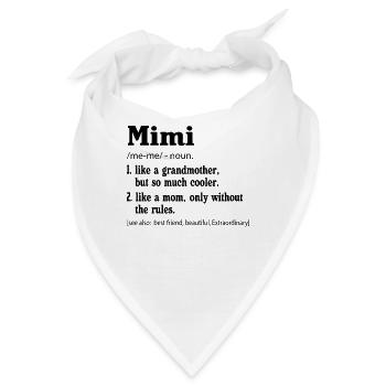 Mimi Like A Grandmother But So Much Cooler - Bandana - Weiß - Vorne