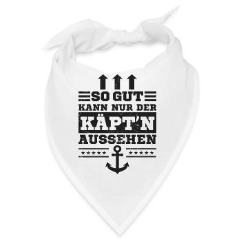 Kapitän - Bandana - Weiß - Vorne