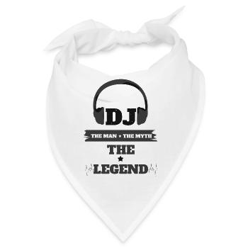 DJ Mann Mythos Legende Lustig - Bandana - Weiß - Vorne