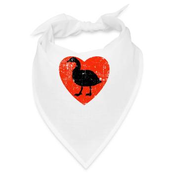 Love My Gooses Design - Bandana - Weiß - Vorne