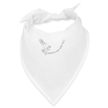 Christliches Design - Erschaffen, um zu steigen - Jesaja 40:31 - Bandana - Weiß - Vorne