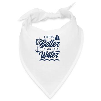 Segelboot - Bandana - Weiß - Vorne
