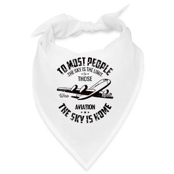 Flugzeug - Bandana - Weiß - Vorne