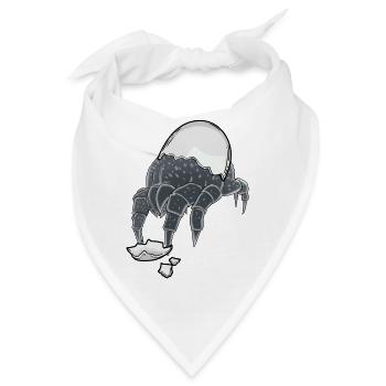 Milbe Ungeziefer Schädling Eierschale Fantasy Ei - Bandana - Weiß - Vorne