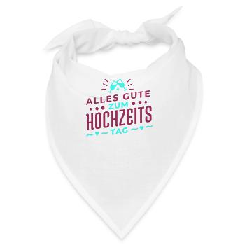 Alles gute Zum Hochzeitstag - Bandana - Weiß - Vorne