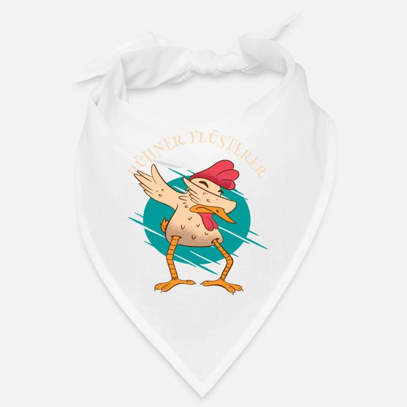 Dabbing Hühner Fluesterer - Bandana - Weiß