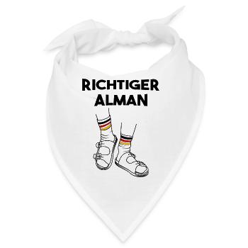 Richtiger Alman - Bandana - Weiß - Vorne