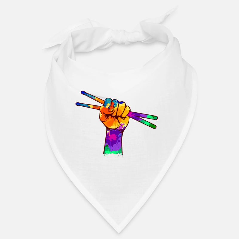 Batteur - Bandana - blanc