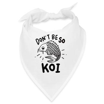 Koi Fisch Koi Fish - Bandana - Weiß - Vorne