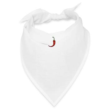 Chilischote - Bandana - Weiß - Vorne