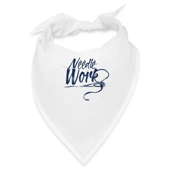 Team Nadelarbeiter Nadelarbeit Nadel Handarbeit - Bandana - Weiß - Vorne