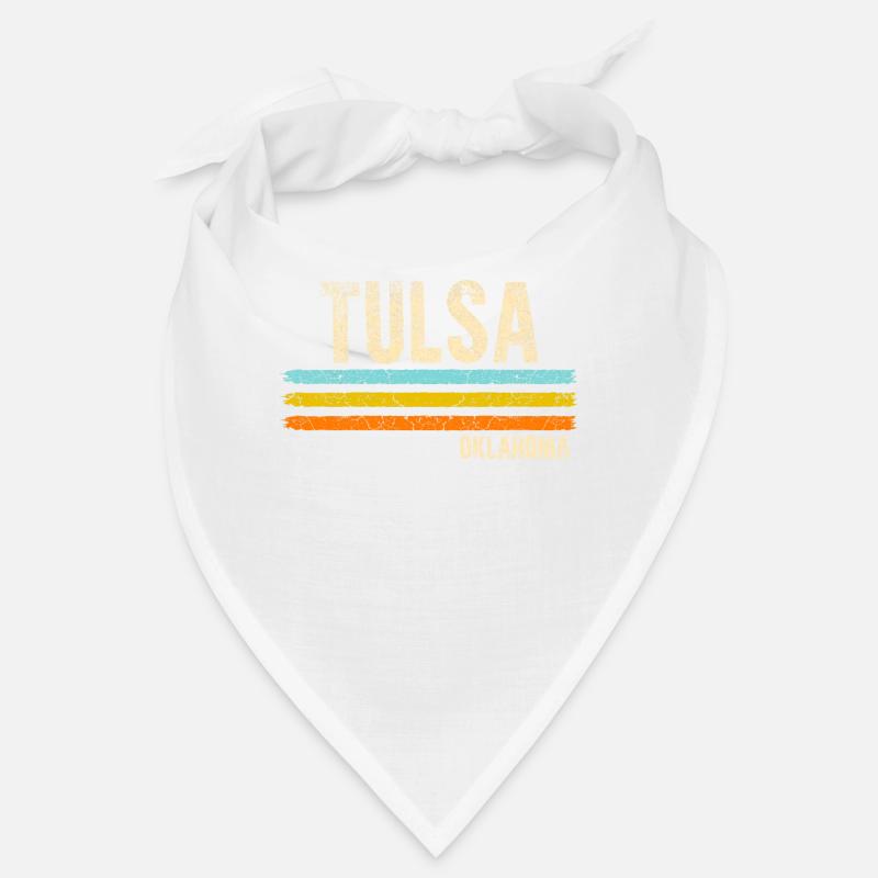 Tulsa Oklahoma - Bandana - blanc