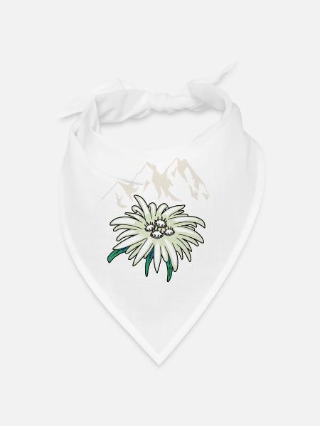 Gebirge Berge Gipfel Edelweiß Blume Tirol - Bandana - Weiß