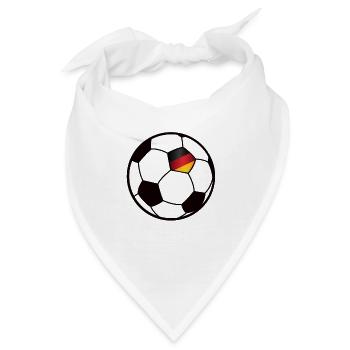 Fußball Deutschland - Bandana - Weiß - Vorne