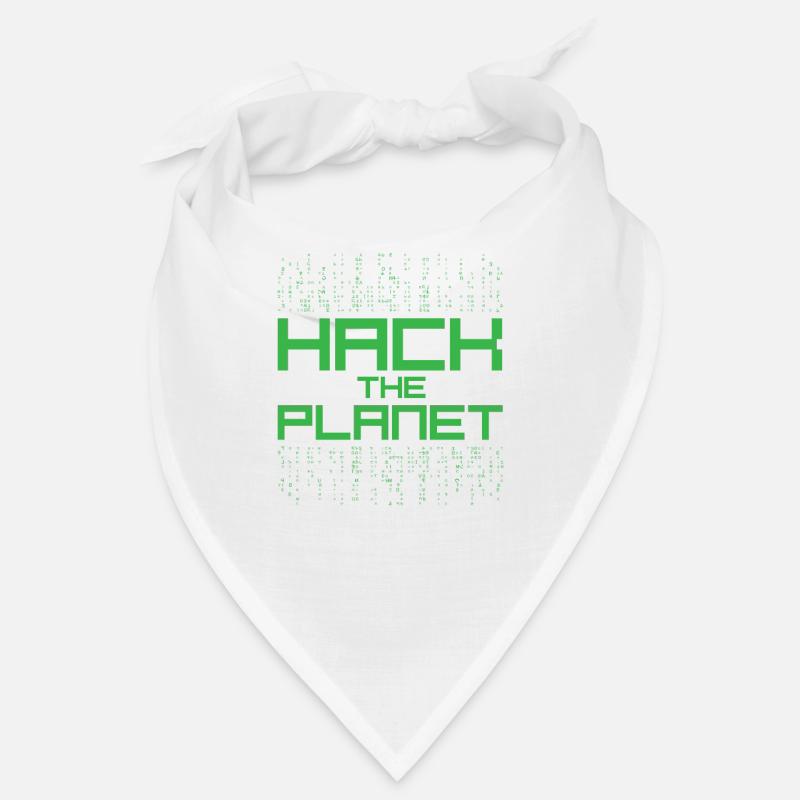 Hack the Planet Hacker Zitat Bandana