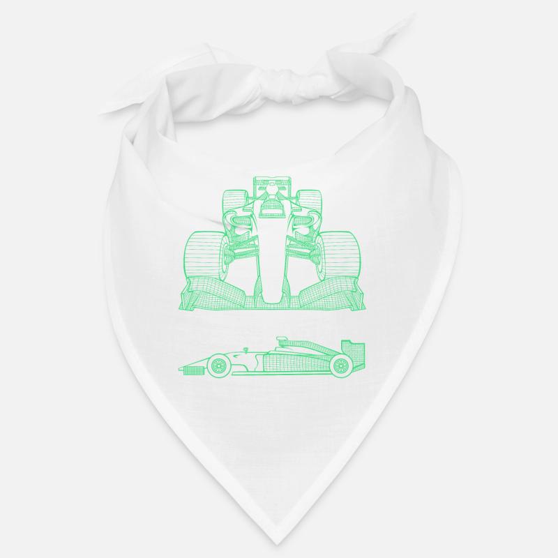 Voiture de course en 3D formule de course voiture de course 1 un Bandana
