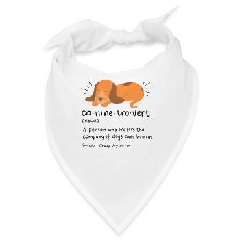 Introvertiert Geschenk Introvert Unsozial - Bandana - Weiß - Vorne