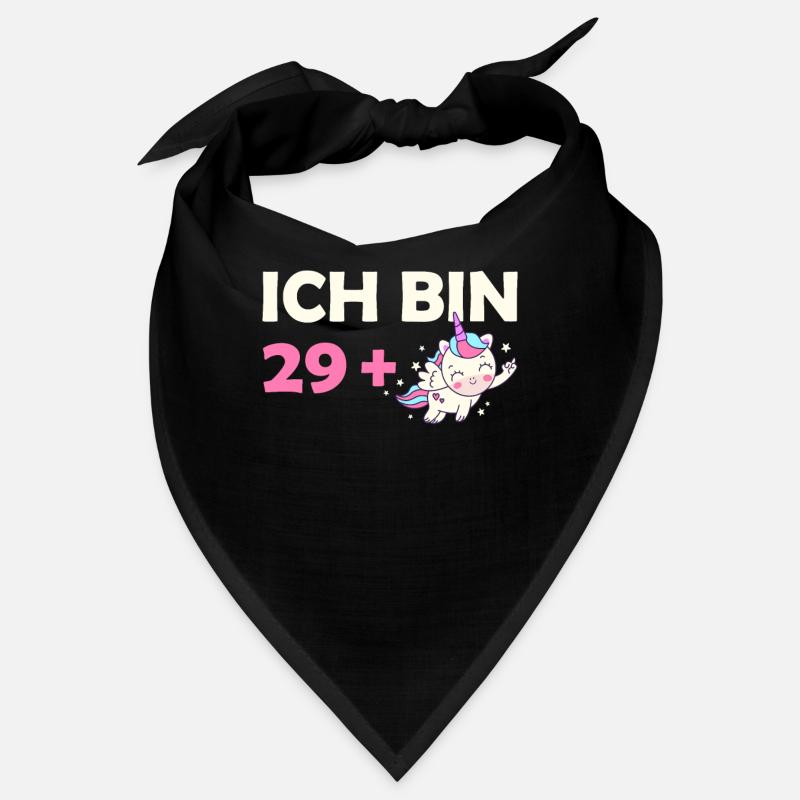 Ich bin 29 Plus 30. Geburtstag Einhorn Bandana