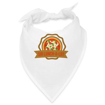 Sir Lunch-A-Lot Geschenk für einen Vielfraß - Bandana - Weiß - Vorne