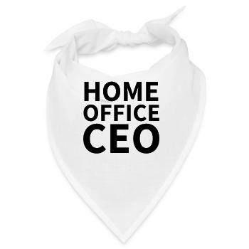Home office CEO cooles Home Office Chef - Bandana - Weiß - Vorne