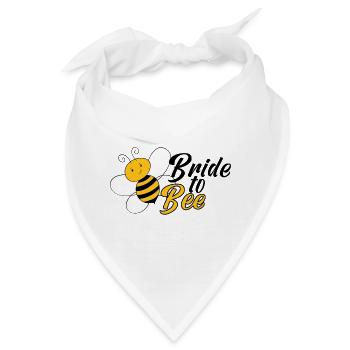 Braut Biene Hochzeit Geschenk - Bandana - Weiß - Vorne