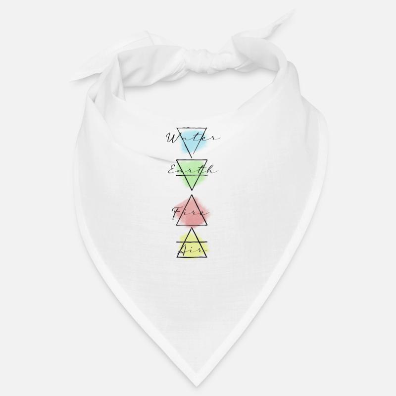 Les 4 éléments feu eau air terre astrologie Bandana