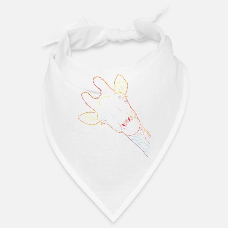 Giraffe - Bandana - Weiß