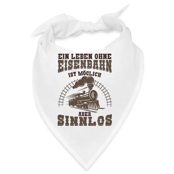 Eisenbahn - Bandana - Weiß - Vorne