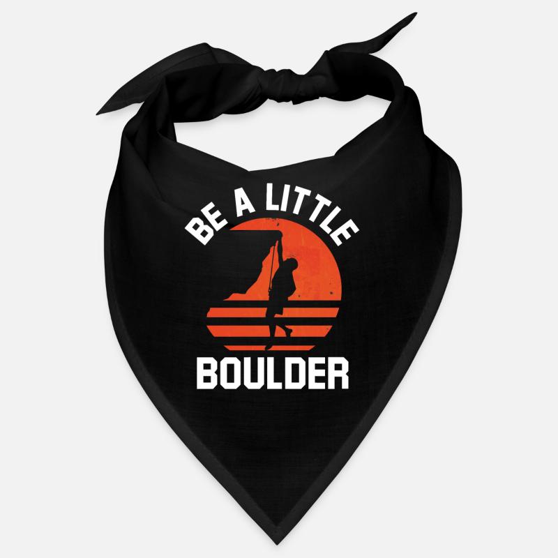 Kletter-Outfits seien ein kleiner Boulderfelsen Bandana