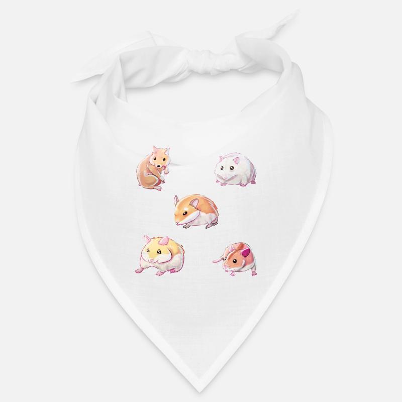 Hamsterarten - Bandana - Weiß