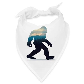 Bigfoot Yeti Legende - Bandana - Weiß - Vorne