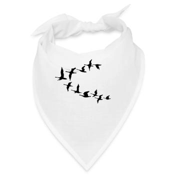 Frieden - Freiheit - Entfeinerung - Bandana - Weiß - Vorne