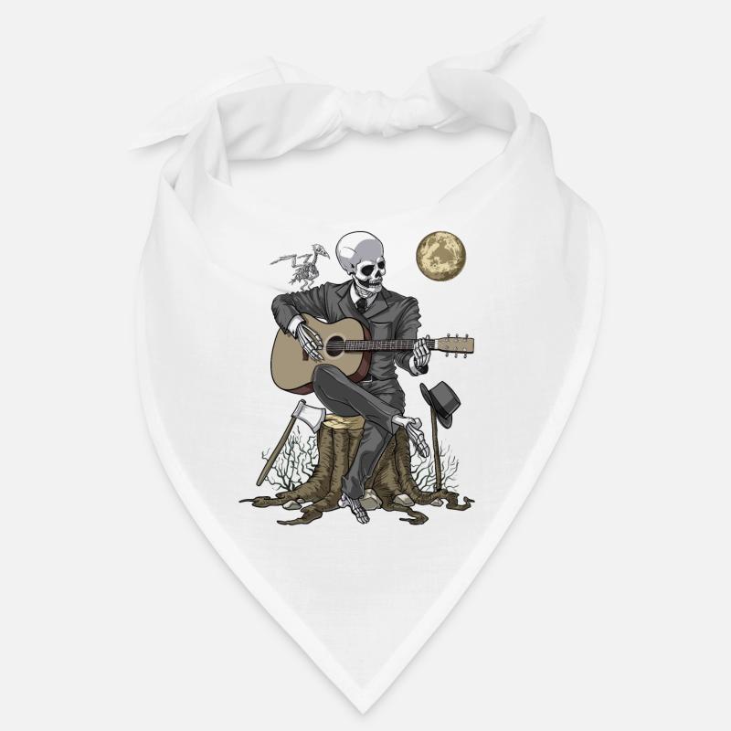 Skeleton Guitar Player Bandana