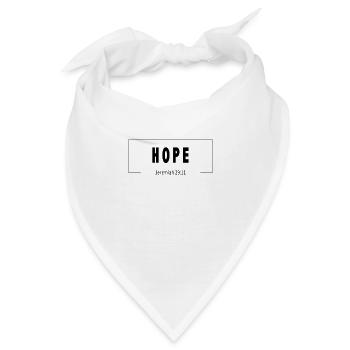 Hope | Christliche Klamotten - Bandana - Weiß - Vorne