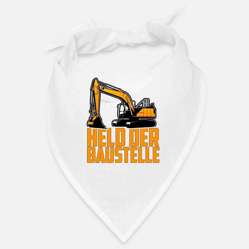 Held der Baustelle Bagger Baggerfahrer Bandana