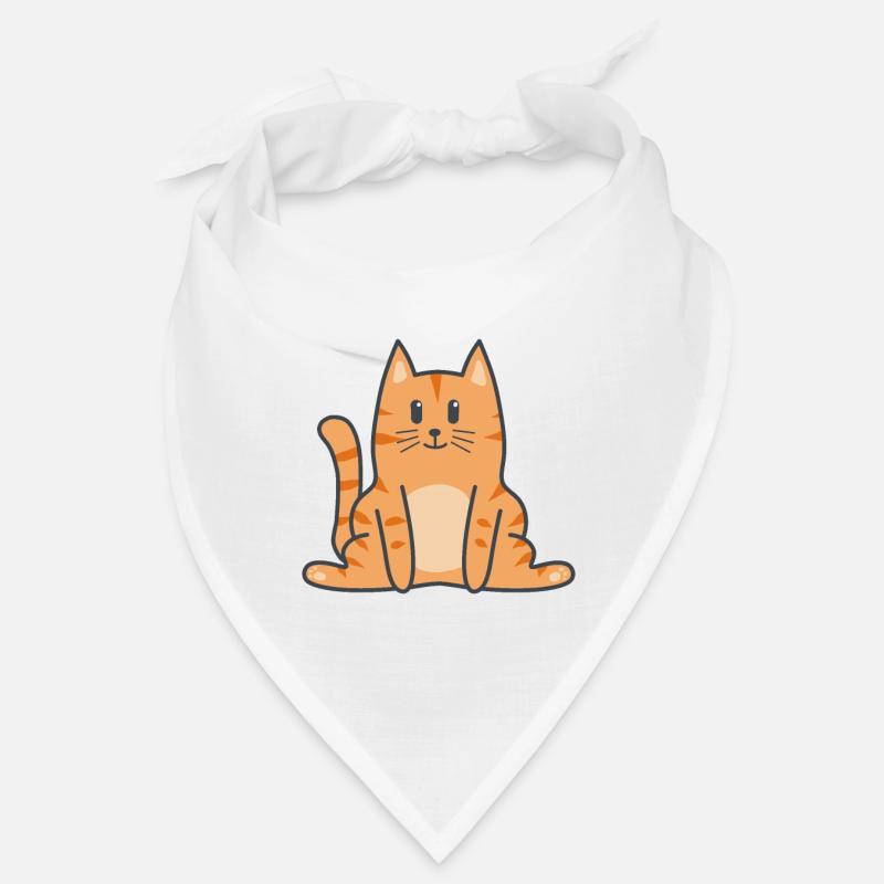 Katze Katzen Kitten - Bandana - Weiß