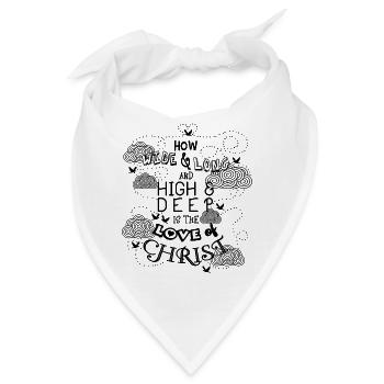 Bibelvers Bibel - Bandana - Weiß - Vorne