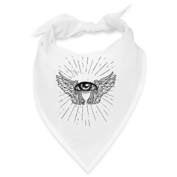 Gott Jesus Tod Beerdigung Trauer Jenseits Himmel - Bandana - Weiß - Vorne