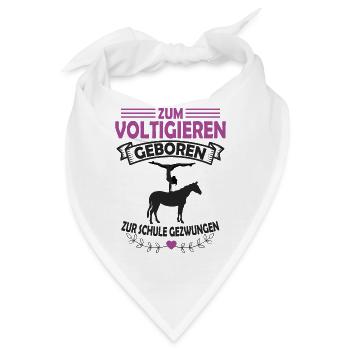 Voltigieren - Bandana - Weiß - Vorne