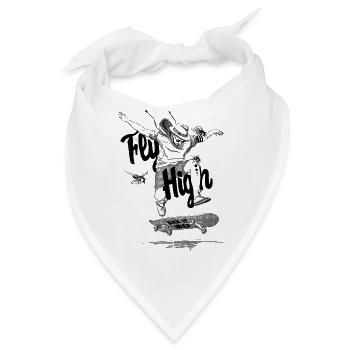 Skater Geburtstag Longboard Design - Bandana - Weiß - Vorne