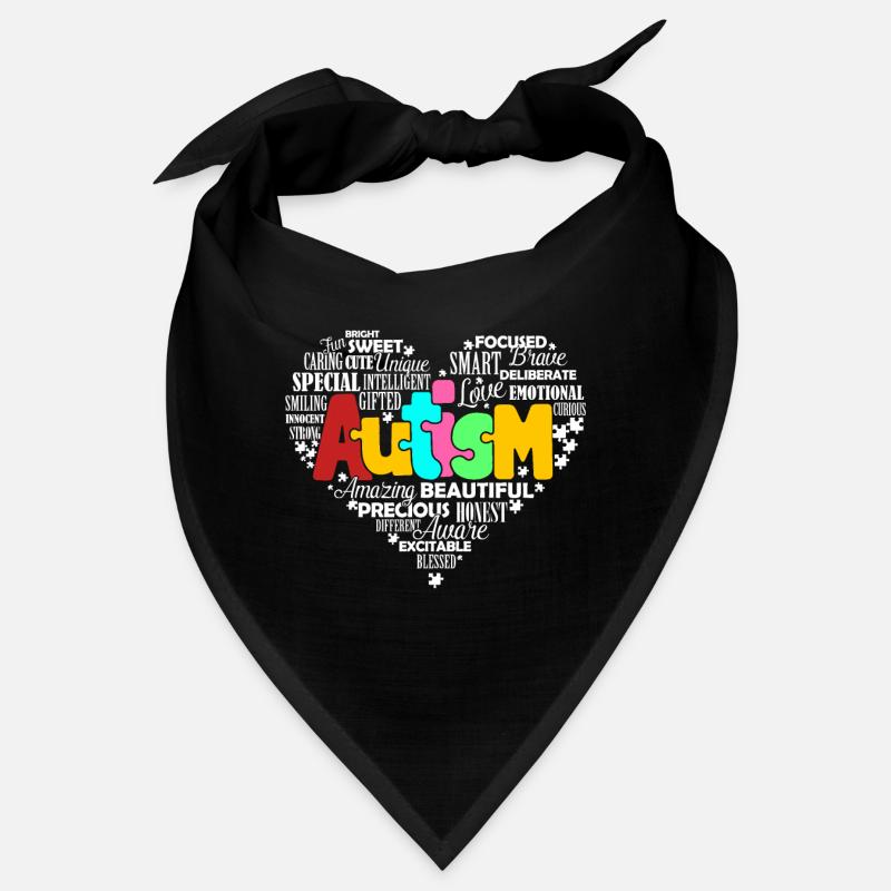 Sensibilisation à l'autisme Coeur d'autisme Bandana