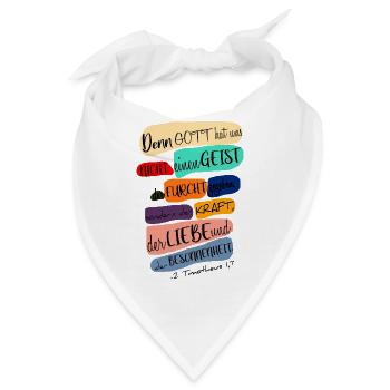 Bibel Inspiration christlich - Bandana - Weiß - Vorne
