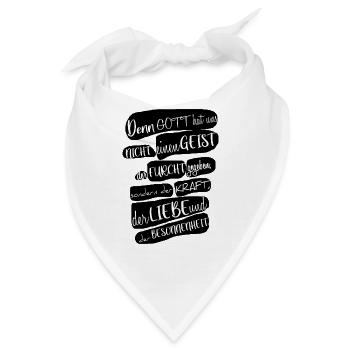 Bibel & Christliche Klamotten - Bandana - Weiß - Vorne