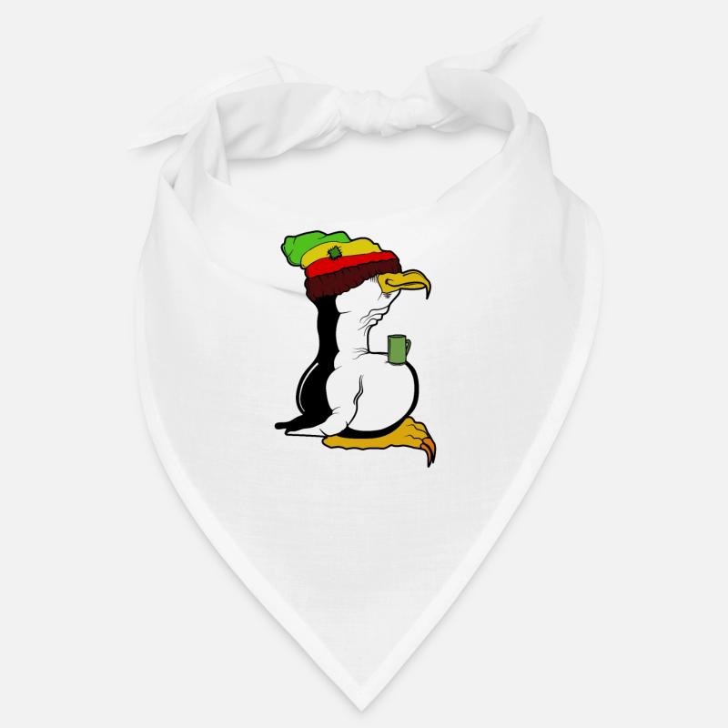 Linux Pinguin Kaffeepause Rasta Informatik PC Nerd Bandana