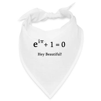 Euler Identität Mathe Mathematiker Nerd Science Pi - Bandana - Weiß - Vorne