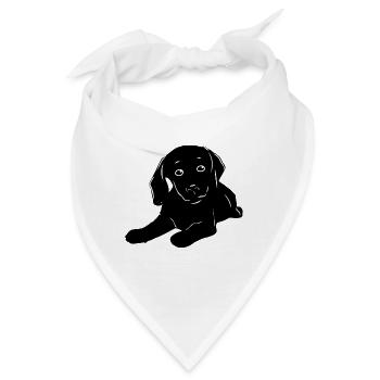 Hunde Baby Hund Haustiere Kinder Kind Hund - Bandana - Weiß - Vorne