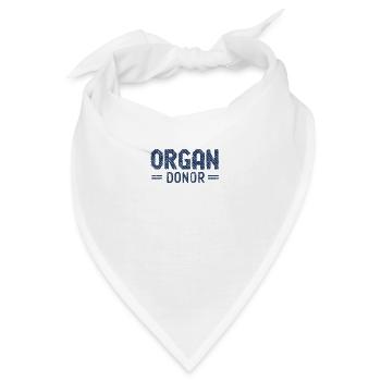 Organspende Organe Spenden Organspender Retter - Bandana - Weiß - Vorne