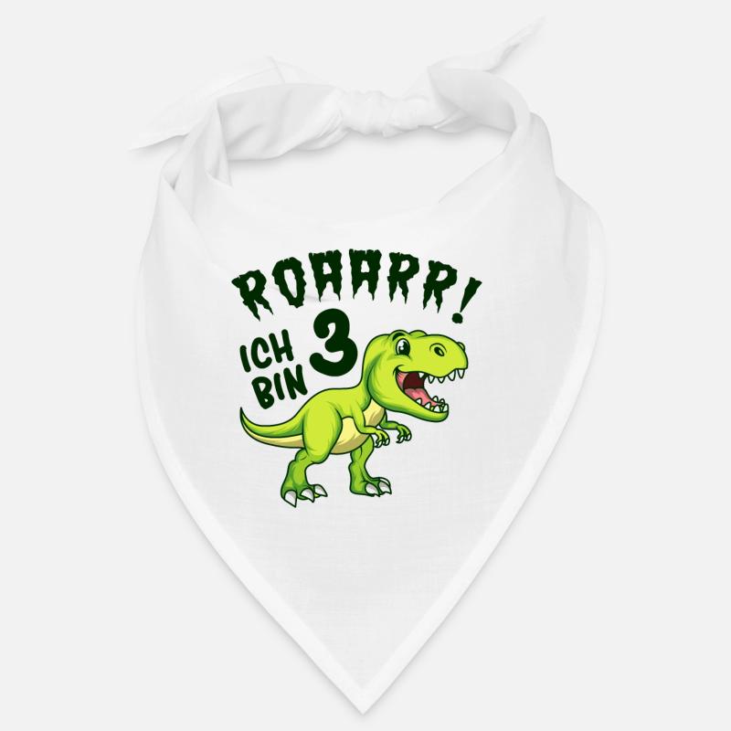 Dinosaur 3rd birthday Bandana